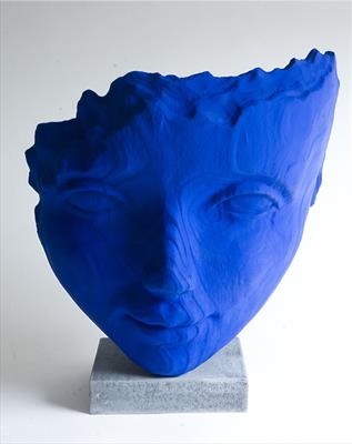 Jilly Sutton RSS: Blue Ponderer by Jilly Sutton: Head Sculptures