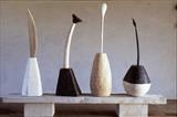 elements by Jilly Sutton, Sculpture, wood, stone plinth