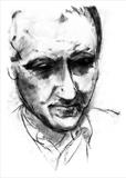 Andrew Motion by Jilly Sutton, Drawing, Charcoal on Paper