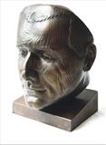 Andrew Motion by Jilly Sutton, Sculpture, Bronze