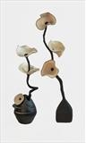 'Fungi Flower' and "Come in to the Garden Maud' by Jilly Sutton RSS, Sculpture, Wood