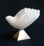 Small Cubist Dove by Jilly Sutton, Sculpture, Bronze Resin