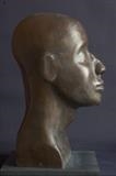 Tuareg Head by Jilly Sutton, Sculpture, Bronze