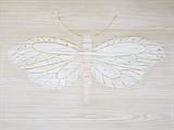 White Moth by Jilly Sutton ARBS, Painting, Painted Relief